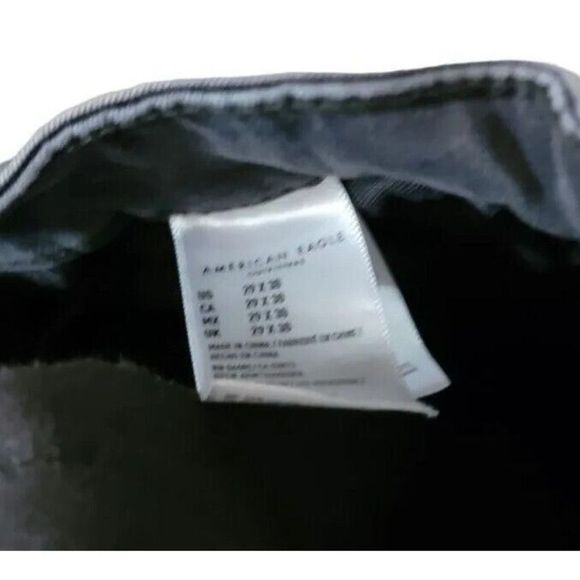 American Eagle Mens Jeans Size 29x30 Original Straight Black - Picture 3 of 3